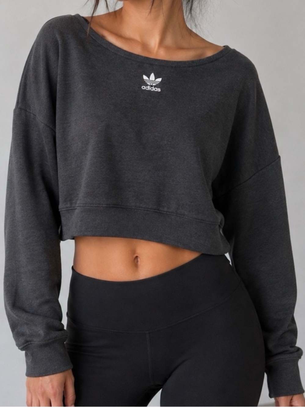 adidas Originals Slouchy Crew Sweatshirt Sz L. NWT